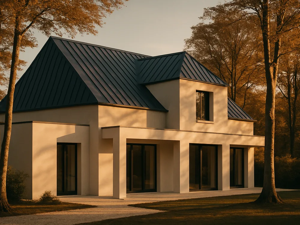 Villa des Hêtres, Zinc joint debout — Saint-Germain-en-Laye